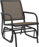 vidaXL Tuinstoel, bruin, 61x76x87 cm, Textilene en staal