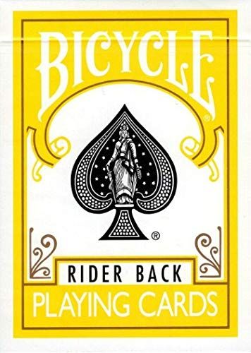 Bicycle Rider Bicycle 1 dek van fiets gele Rider terug speelkaarten (GEEL) standaard editie dek