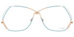 Cazal Lunettes De Vue Unisexe Doré Géométrique 61mm