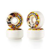 Centrano Unisex - Hydroponic skateboard wielen voor volwassenen, wit/oranje, 54 mm