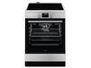AEG CIB6646ABM Cuisinière autoportante Plaque de cuisson à induction électrique zones Noir, Inox