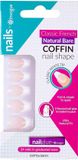 Invogue False Nails - French Bare Coffin Nail Style - Nude