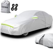 Favoto Autohoes, Complete Oplossing, Stofdicht, Waterdicht, voor 435-470 cm Sedan, Zilver