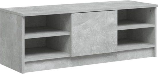 vidaXL Tv-meubel 102x35,5x36,5 cm bewerkt hout betongrijs