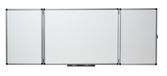 Nobo Triptiekbord Magnetisch Emaille 1200x900mm