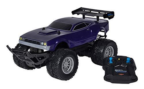 Jada Toys 253208000 Fast & Furious Spy Racers Tony's Ion Tresher, Monster Truck, RC, afstandsbediening auto, incl. 2-kanaals afstandsbediening, turbofunctie, schaal 1:14, blauw, vanaf 6 jaar