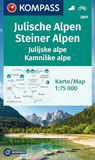 KOMPASS Wanderkarte 2801 Julische Alpen/Julijske alpe, Steiner Alpen/Kamniske alpe 1:75.000: Wanderkarte mit Radrouten und Skitouren.
