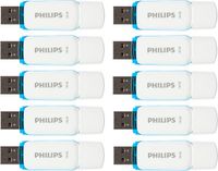 Philips USB stick 2.0 16GB - Snow - Blauw - 10 stuks