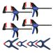 WORKPRO Mini eenhandklem en veerklem set 8 stuks