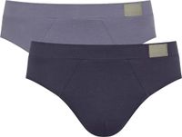 Sloggi Men GO Natural Brief - heren slip (2-pack) - licht- en donkerblauw