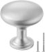 VEVOR Meubelknoppen, 25 stuks, zinklegering, lades en deurgrepen, paddenstoelvormige solide knoppen, kasthardware met schroeven voor badkamer en keuken, 28 mm nikkelkleur