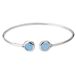 Orphelia ZA-7403 - Armband Bangle - Zilver 925 - Sea Blue Glass - 58 mm