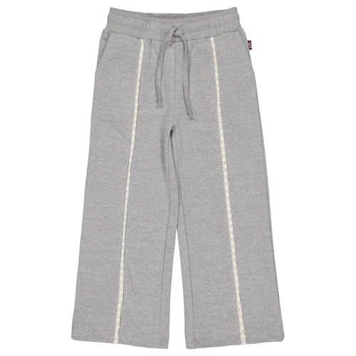 QPI gestreepte sweatpants - grijs