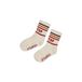 Sturdy sokken Mountain top offwhite/rood/oranje