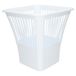 Plasticforte Afvalbak/vuilnisbak - prullenbak - plastic - wit - 30 cm