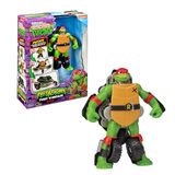 TORTUGAS TORTUES NINJA actiefiguur transformeerbaar in een voertuig, verandert Raph in een motorfiets met 2 wielen, 2 poppen om te verzamelen, beweegbare figuren, beroemd (TU845100)