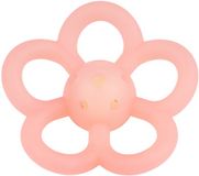 Nattou Silicone Rammelaar - Baby Speelgoed Bloem - 10 cm - Roze