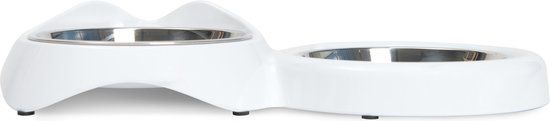 Catit Dubbele Voerbak - Kattenvoerbak - Wit