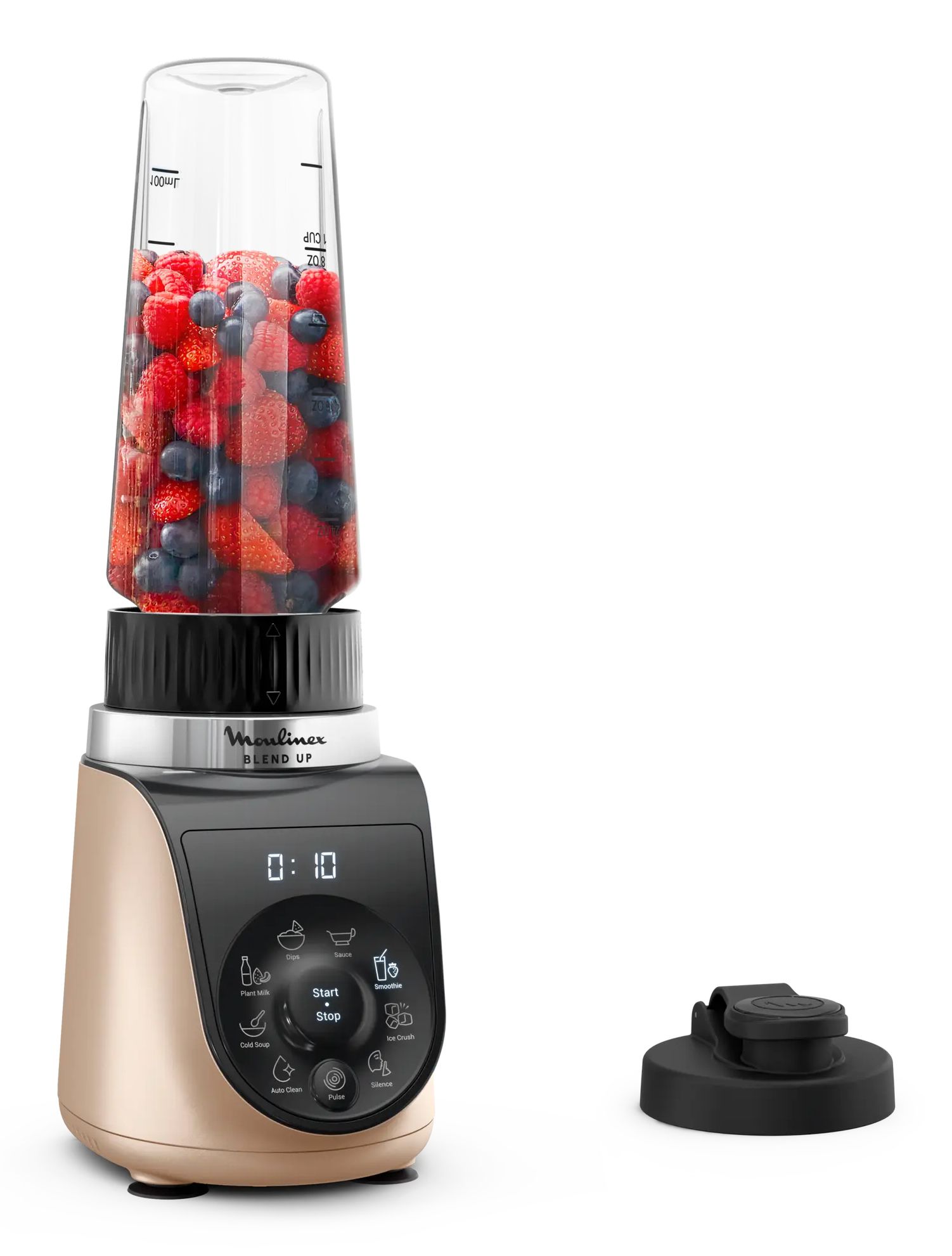 Moulinex Blend Up LM190AF0 Blender - 1000W - Black/Gold