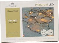 CBD Anna's Collection Kerstverlichting premium LED - 180 led lampjes - klassiek warm wit - 18 meter - lichtsnoer - kerstboomverlichting