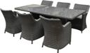 AVH Premium Collection Bilbao Menorca dining tuinset 220x100xH77 cm 7 delig antraciet