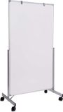 MAUL Verrijdbaar whitebord MAULpro easy2move, 100 x 180 cm, grijs