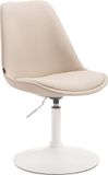 CLP Maverick Eetkamerstoel - Stof creme wit