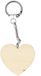 Artemio Hartje sleutelhanger - 4.5x4 cm - Unisex - Hout