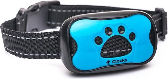 cloxks – Anti blafband – Trainingsband – GRATIS-tweede batterij – Blafband – Antiblafband hond – Anti blaf apparat – Blafband voor honden – Kleine en Groote hond – Diervriendelijk – GEEN schok – Hondenhalsband – Blauw/Roze – 2x gekleurde frontjes