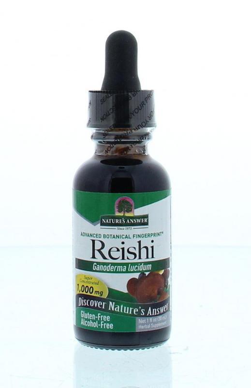 natures answer Reishi extract 1:1 alcoholvrij 30ml