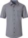 CASA MODA Sport casual fit overhemd - korte mouw - popeline - donkerblauw met oranje en wit dessin - Strijkvriendelijk - Boordmaat: 43 - 44