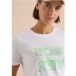 cecil Shirt met ronde hals en frontprint