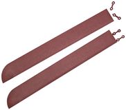 andiamo Outdoortegels, weerbestendig, terrastegels, waterdoorlatend, steeksysteem, tegelset 38 x 38 cm, vloertegel voor terras & tuin, kleur: terra, maat: hoeklijst, set 2 stuks
