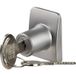 Siso U-SEE SQUARE serrure de porte en verre, argent mat, à clé différente
