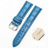 By Qubix - Crocodile leren bandje - Blauw - geschikt voor Huawei Watch GT 6 / GT 7 / GT 6 pro / GT 7 pro - 46mm