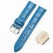 By Qubix - Crocodile leren bandje - Blauw - geschikt voor Huawei Watch GT 6 / GT 7 / GT 6 pro / GT 7 pro - 46mm