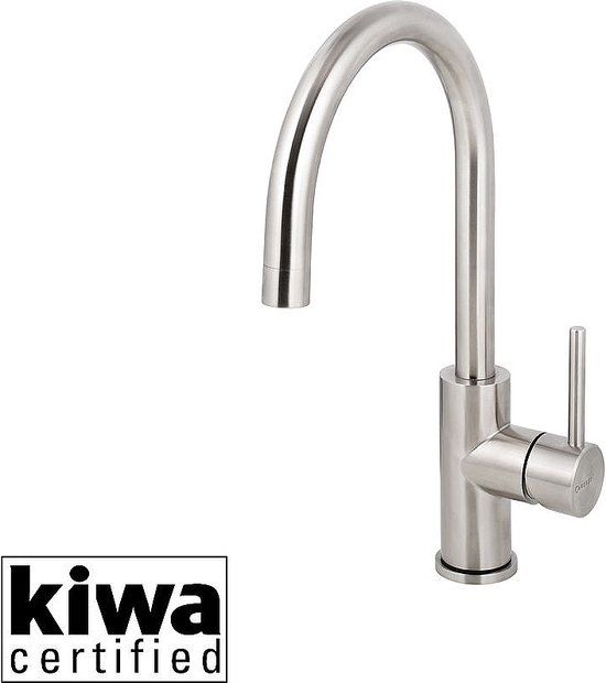 Caressi Eenhendel keukenkraan RVS CABL002 | Modern | 1 handvat