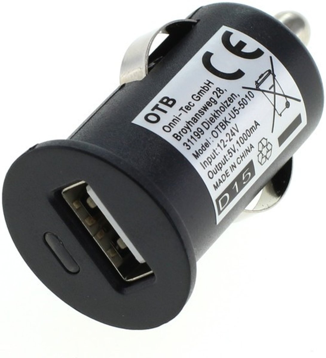 Out of the Box USB autolader 1A - zwart