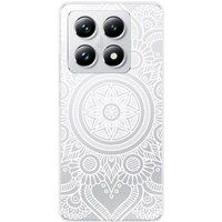 Xiaomi Bedrukt siliconen hoesje compatibel met Xiaomi 14T 4G Mandala blanc