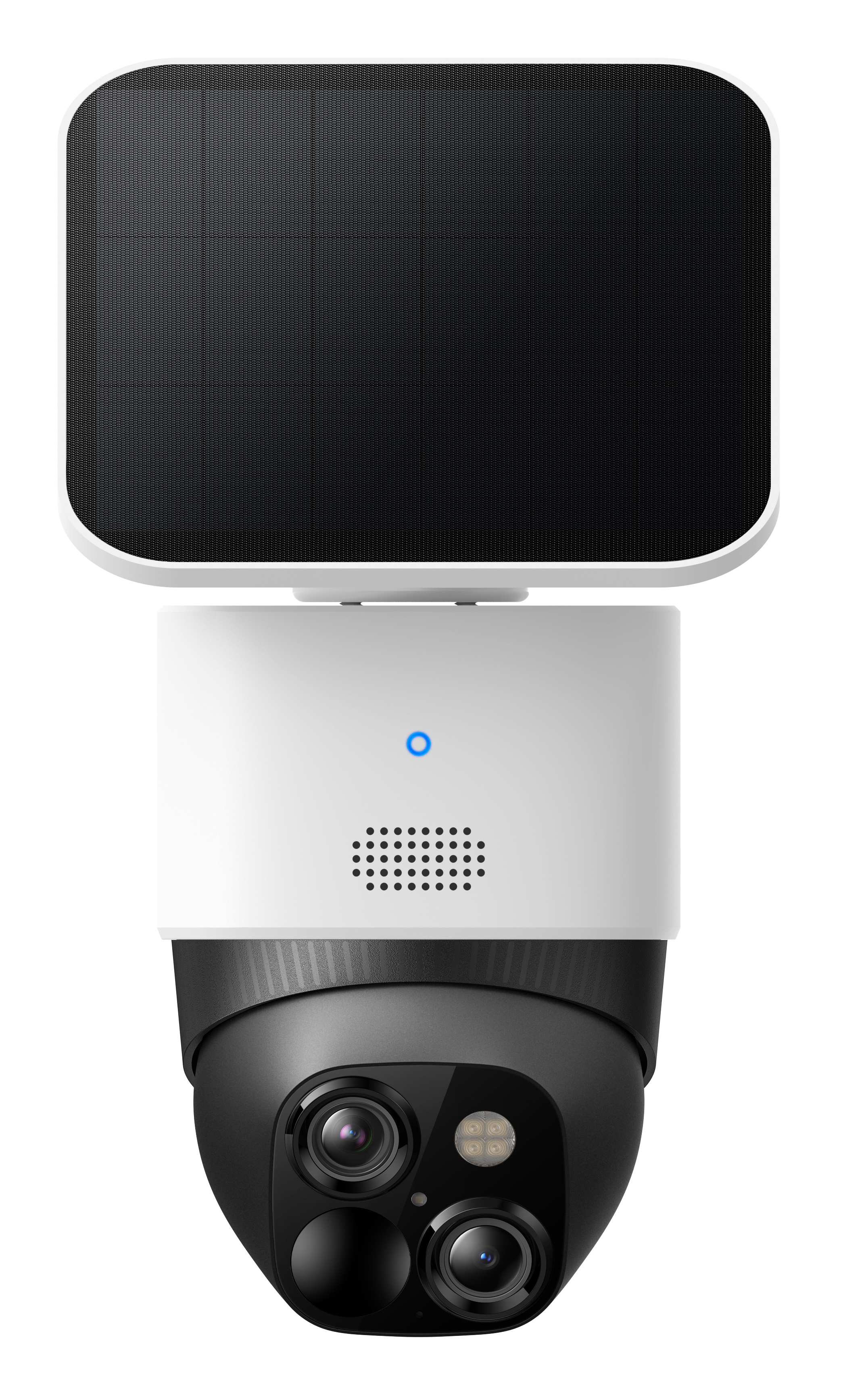 Eufy SoloCam S340 - Draadloze 3K IP-beveiligingscamera voor Binnen & Buiten met Dual-lens, 360° dekking, AI-bewegingsdetectie, en Zonnepaneel