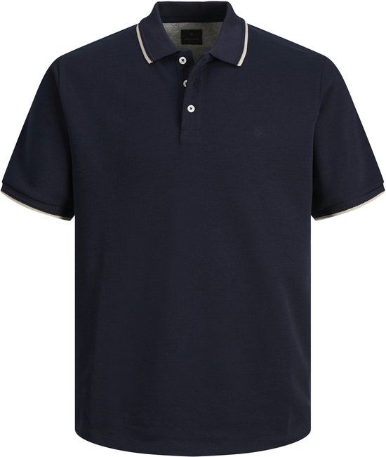 JACK&JONES JPRBLAETHAN DETAIL SS POLO JNR Jongens Polo Night Sky Maat 140