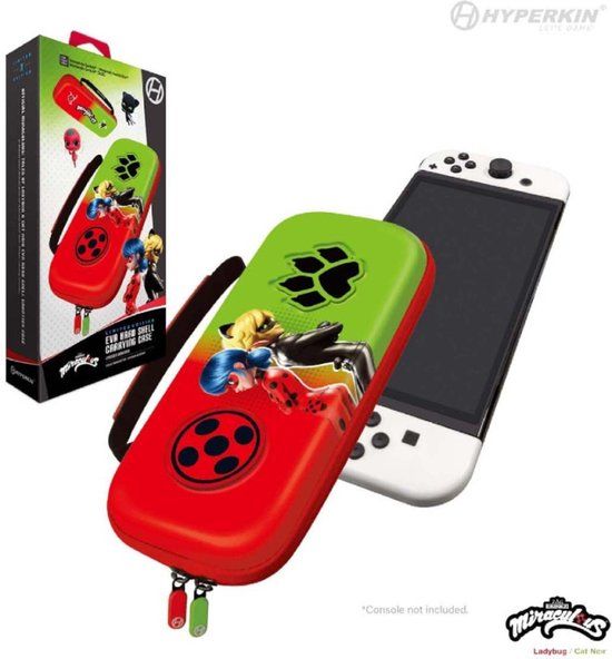 Hyperkin M07541-MTBC Nintendo Switch EVA Hardshell Draagtas Groen, Rood