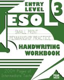 ESOL Entry Level 3 - Handwriting Workbook: Small Print Penmanship Practice With Complex English Sentences & Correspondence