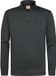 Petrol Industries Heren Katoenen sweater met korte ritssluiting steelcore - Groen - Maat S