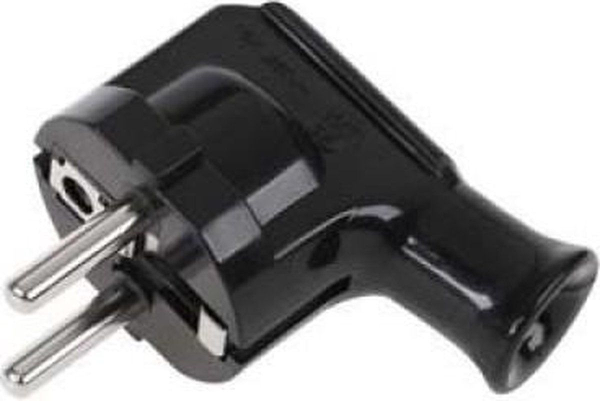 ABC-LED Gehoekte stekker - 230V - 16A - Geaard