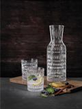 Unyqoos® Kristallen karaf van kristalglas – elegante en stevige serveerkaraf met fijn geslepen motief, geschikt voor water, sap, cocktails en wijn, vaatwasmachinebestendig