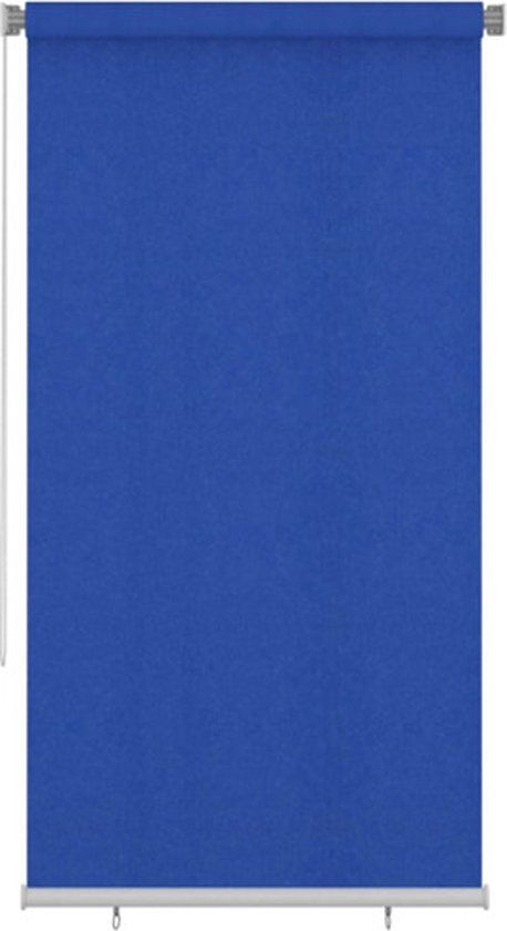 vidaXL Rolgordijn voor buiten 120x230 cm HDPE Blauw
