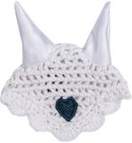 HKM Knuffelpony toernooi set wit/donkerblauw volbloed