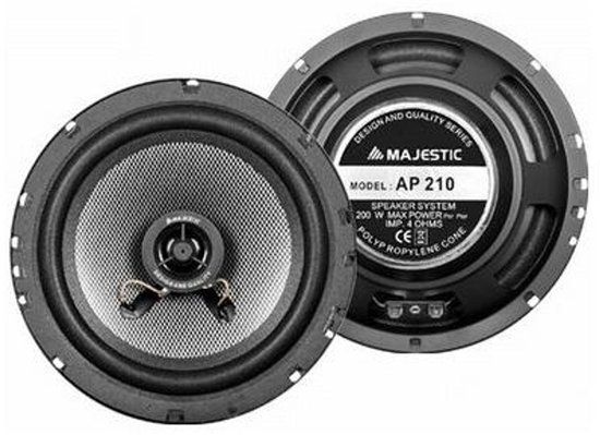 New Majestic AP-210 Autospeaker Ovaal 1-weg 200 W