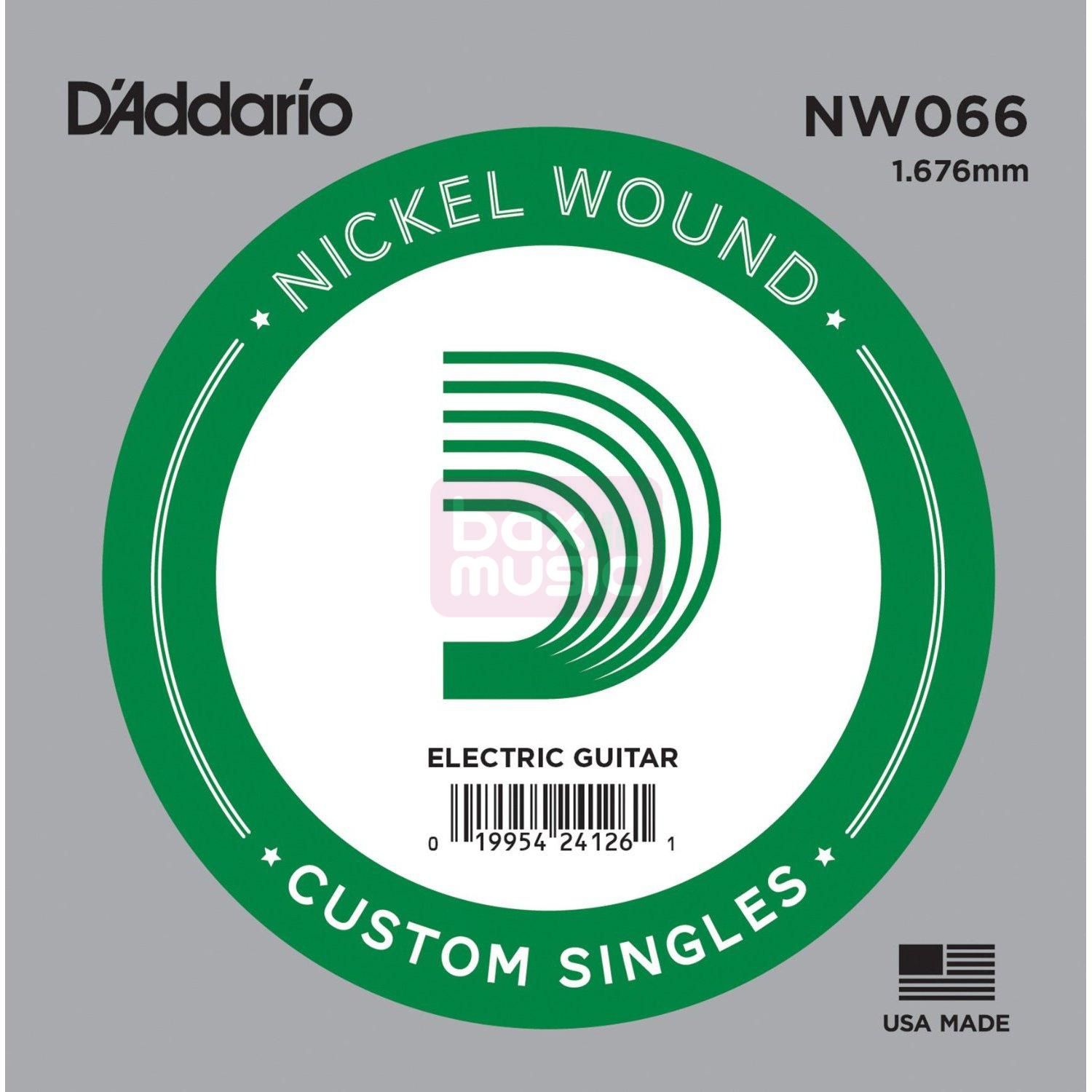 D'ADDARIO NW066 losse snaar voor ak. en elektrische gitaar